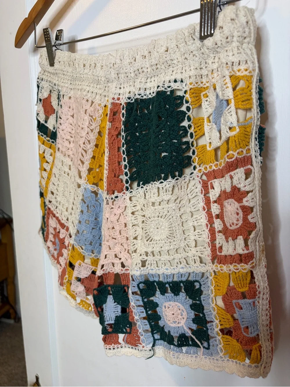 Crochet Patchwork Women's Shorts - small / medium